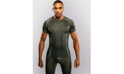 Koszulka rashguard z krótkim rękawem Venum Stealth – khaki/ciemna zieleń