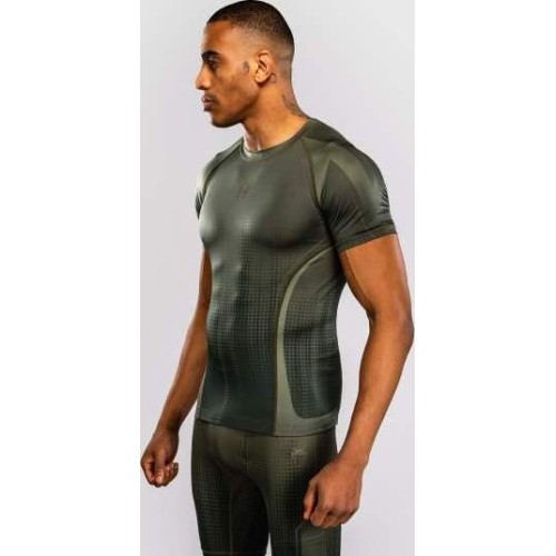 Koszulka rashguard z krótkim rękawem Venum Stealth – khaki/ciemna zieleń