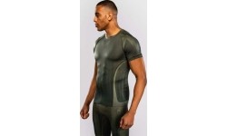 Koszulka rashguard z krótkim rękawem Venum Stealth – khaki/ciemna zieleń
