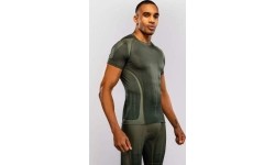 Koszulka rashguard z krótkim rękawem Venum Stealth – khaki/ciemna zieleń