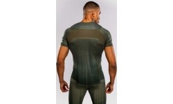 Koszulka rashguard z krótkim rękawem Venum Stealth – khaki/ciemna zieleń