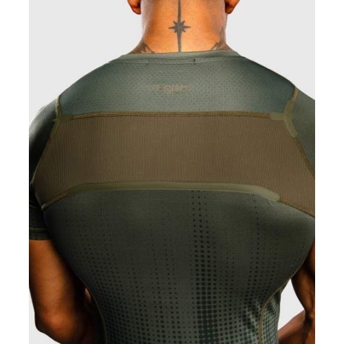 Koszulka rashguard z krótkim rękawem Venum Stealth – khaki/ciemna zieleń