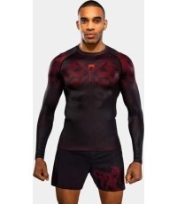 Rashguard Venum Spectre z długim rękawem – czarno-czerwony