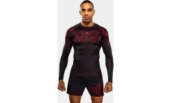 Rashguard Venum Spectre z długim rękawem – czarno-czerwony
