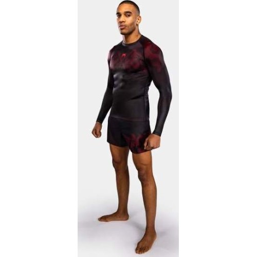 Rashguard Venum Spectre z długim rękawem – czarno-czerwony