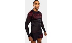 Rashguard Venum Spectre z długim rękawem – czarno-czerwony