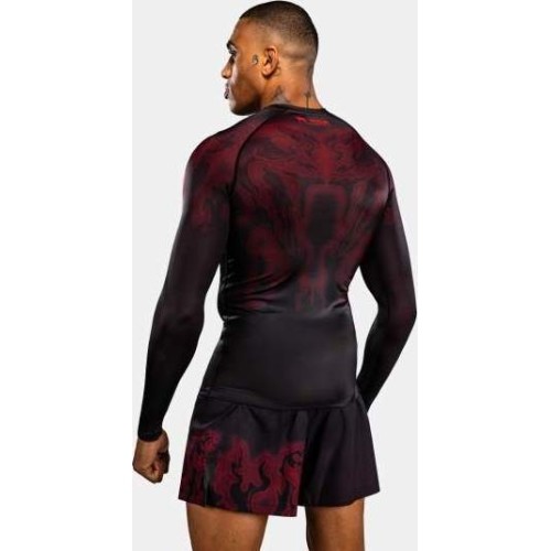 Rashguard Venum Spectre z długim rękawem – czarno-czerwony