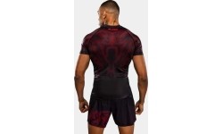 Venum Spectre koszulka z krótkim rękawem (rashguard) - czarno-czerwona