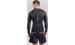 Rashguard z długim rękawem Venum Midnight Fury – czarny/szary/srebrny
