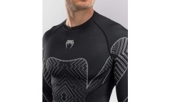 Rashguard z długim rękawem Venum Midnight Fury – czarny/szary/srebrny