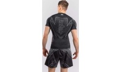 Rashguard z krótkim rękawem Venum Midnight Fury – czarny/szary/srebrny