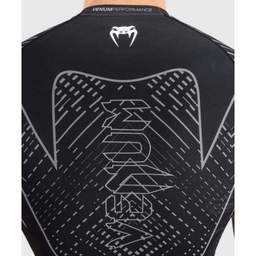 Rashguard z krótkim rękawem Venum Midnight Fury – czarny/szary/srebrny