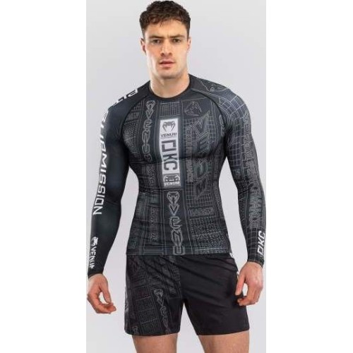 Rashguard z długim rękawem Karate Combat by Venum – czarno-szary