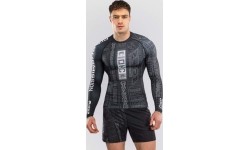 Rashguard z długim rękawem Karate Combat by Venum – czarno-szary