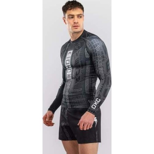 Rashguard z długim rękawem Karate Combat by Venum – czarno-szary