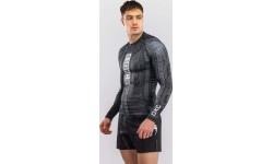Rashguard z długim rękawem Karate Combat by Venum – czarno-szary