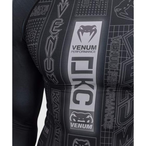 Rashguard z długim rękawem Karate Combat by Venum – czarno-szary
