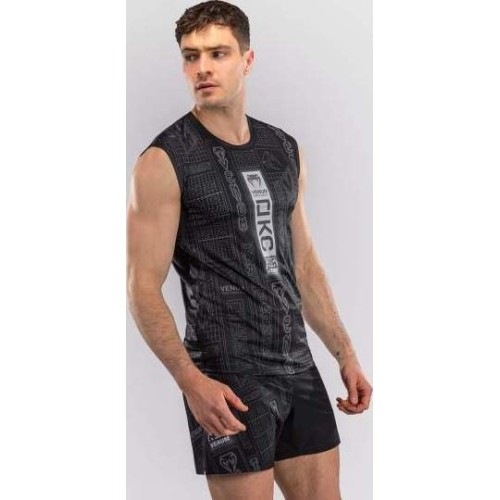 Koszulka bez rękawów Karate Combat by Venum Dry-Tech – czarno-szara