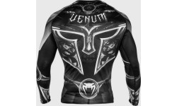 Rashguard Venum Gladiator 3.0 z długim rękawem, czarno-biały