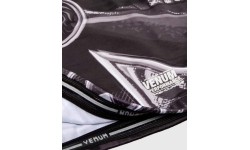 Rashguard Venum Gladiator 3.0, krótki rękaw, czarno-biały