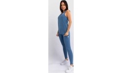 Damska koszulka bez rękawów Venum Essential, Storm Blue