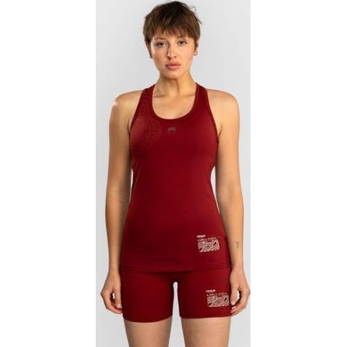 Damski top Venum Serpenti – bordowy/kość słoniowa