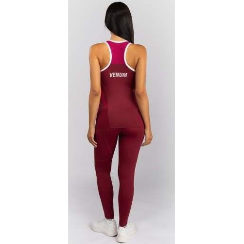 Damska koszulka Venum Adrenaline Dry Tech Tank Top, bordowo-różowa