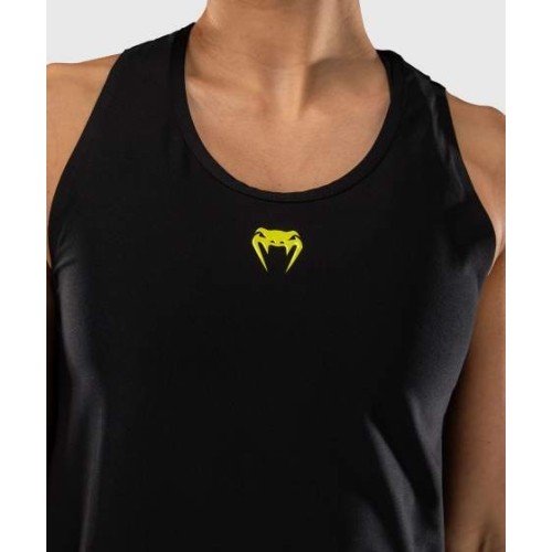 Damski top na ramiączkach Venum Lazer Dry Tech – czarny/żółty