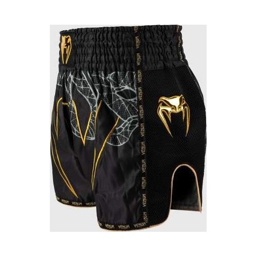 Spodenki Muay Thai Venum Serpenti - czarno-srebrno-złote