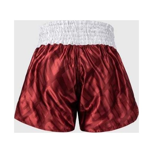 Spodenki Muay Thai Venum Contender XT, wiśniowo-białe