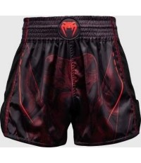 Spodenki Muay Thai Venum Spectre, czarno-czerwone