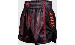 Spodenki Muay Thai Venum Spectre, czarno-czerwone