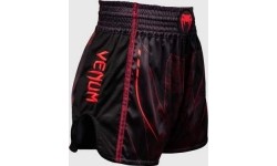Spodenki Muay Thai Venum Spectre, czarno-czerwone