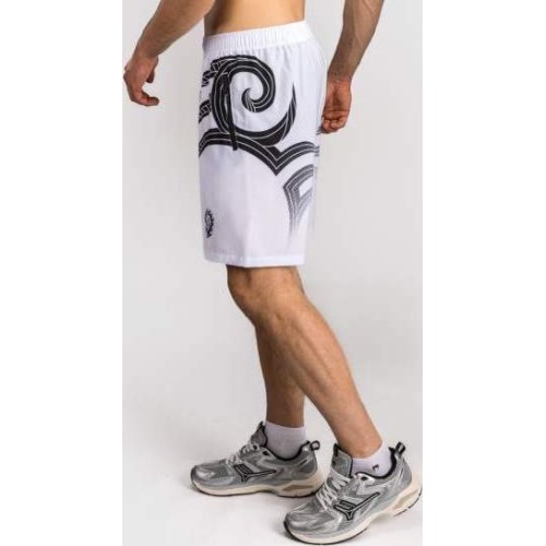 Spodenki treningowe Venum x Mike Tyson Tiger – Optical White/Deep Black