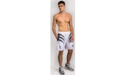 Spodenki treningowe Venum x Mike Tyson Tiger – Optical White/Deep Black