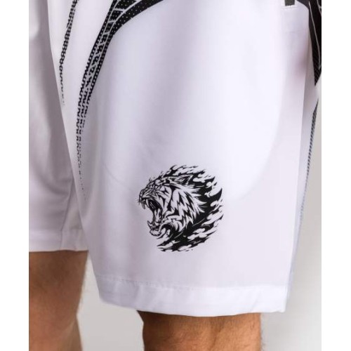 Spodenki treningowe Venum x Mike Tyson Tiger – Optical White/Deep Black