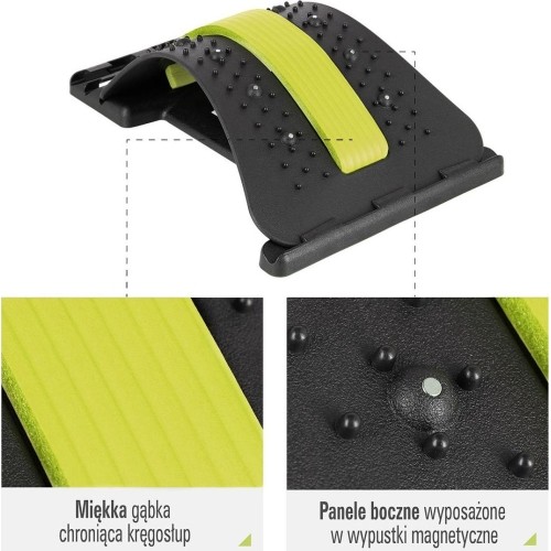 Prostownik pleców z magnesami HMS PRP02, zielony