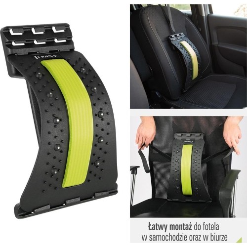 Prostownik pleców z magnesami HMS PRP02, zielony