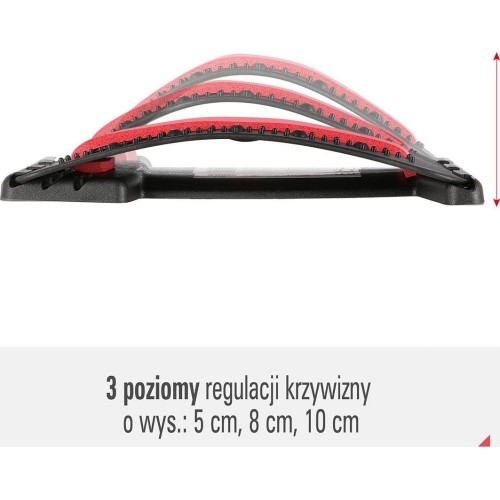 Prostownik do pleców z magnesami HMS PRP02 czerwony
