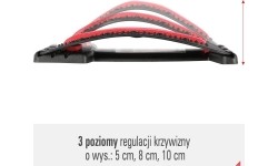 Prostownik do pleców z magnesami HMS PRP02 czerwony