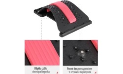 Prostownik do pleców z magnesami HMS PRP02 czerwony