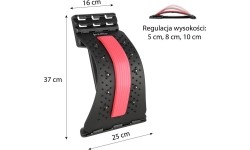 Prostownik do pleców z magnesami HMS PRP02 czerwony
