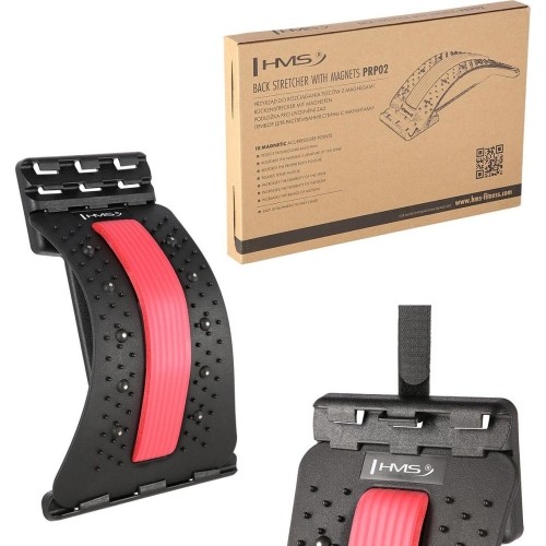 Prostownik do pleców z magnesami HMS PRP02 czerwony