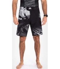 Spodenki MMA Venum Gorilla Jungle, czarno-białe