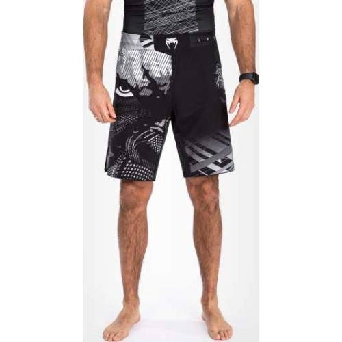 Spodenki MMA Venum Gorilla Jungle, czarno-białe