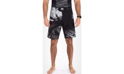 Spodenki MMA Venum Gorilla Jungle, czarno-białe