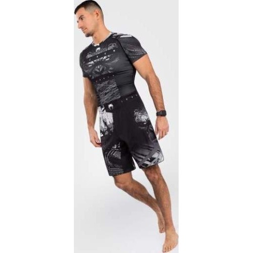 Spodenki MMA Venum Gorilla Jungle, czarno-białe