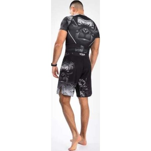 Spodenki MMA Venum Gorilla Jungle, czarno-białe