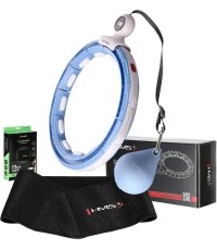 Magnetyczne koło hula hop HHM15 z obciążnikiem i licznikiem HMS + pas na talię BR163