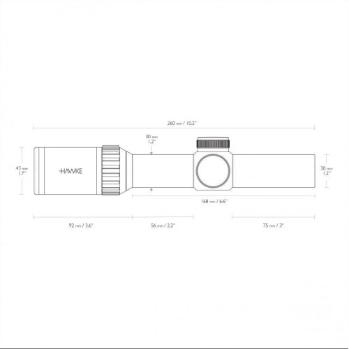 Luneta celownicza Hawke Vantage 30 WA 1-4x24 IR L4A Dot